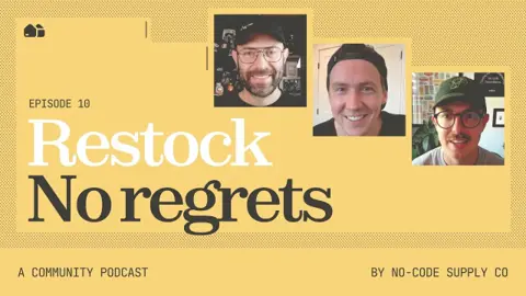 Derek with Corey Moen and Matthew P Munger on the Restock podcast, Episode 10 — No Regrets