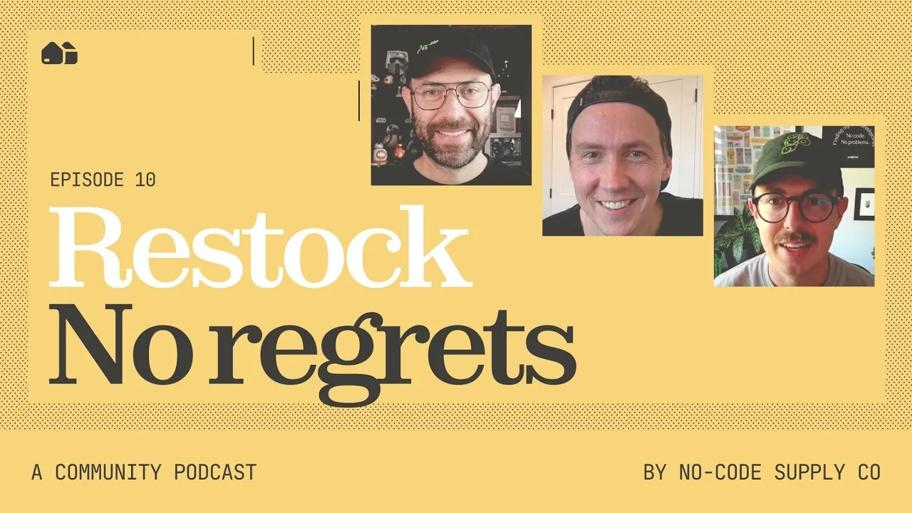 Derek with Corey Moen and Matthew P Munger on the Restock podcast, Episode 10 — No Regrets